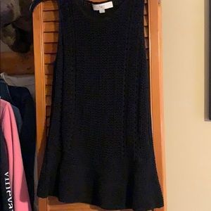 Peplum sweater tank